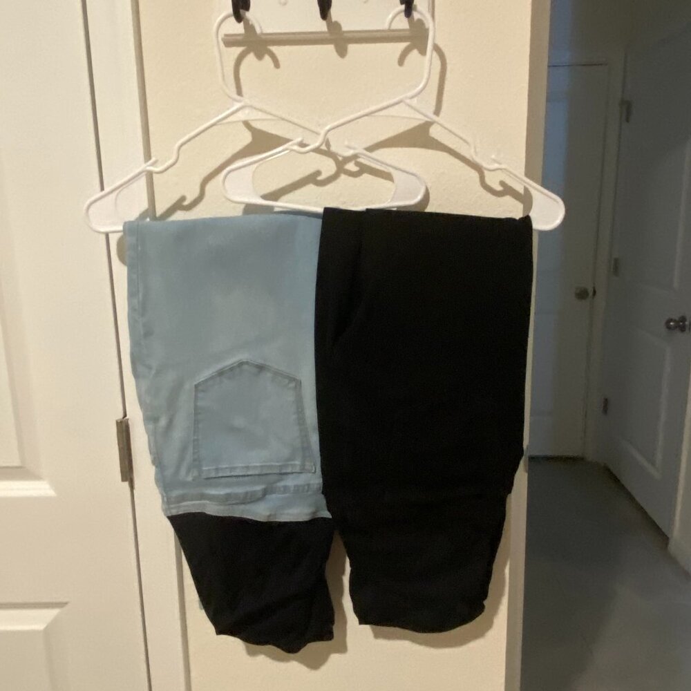 Ingrid & Isabel Maternity Skinny Jeans Bundle | Size 14 | Black & Light Wash | B